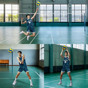 Jersey Pro voli profesional seragam voli tanpa lengan desain Top kustom Set pakaian olahraga tim untuk kemeja Klub - Product Image 5