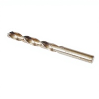 Jeu de forets hélicoïdaux en cobalt HSS M35, droits, 2,0 mm, finition oxyde noir, longueur 35 mm, pour métal, acier inoxydable, plastique