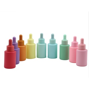 Custom LOGO Multi-Size 30ml 60ml 120ml Macaron Color Luxury Skincare Refill Package Empty <b>Glass</b> <b>Dropper</b> <b>Bottle</b> - Product Image 1