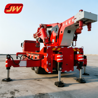 Chine |   Grue montée sur camion 100T |   Grue hydraulique |   5 essieux |   Télécommande