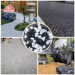 Grijszwarte gewassen gekleurde grind natuursteen kleine steensplinters voor tuinbestrating decoratieve steen - Product Image 5