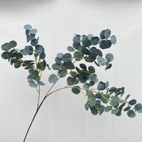 Branche d'arbre d'eucalyptus artificiel vert menthe plante de verdure simulée pour la décoration de la maison