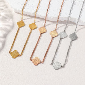 Inspire Bijoux Calligraphie Arabe Bijoux Sabr <span class=keywords><strong>Shukr</strong></span> Tawakkul Bracelet Patience Gratitude Trust Bracelet à Quatre Feuilles pour Femme - Product Image 2