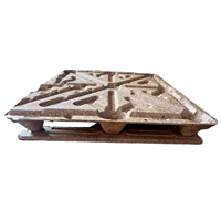 Plateau moulé industriel double face 4 voies de qualité supérieure, plateau à copeaux de bois haute résistance, palette en bois