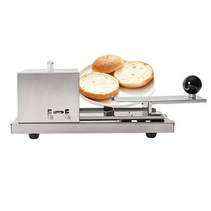 Trancheuse manuelle compacte pour pains à hamburger, machine à découper le pain robuste pour usage commercial - Product Image 1
