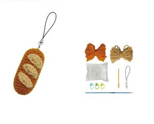 Kit de crochet amigurumi <span class=keywords><strong>VOSAN</strong></span> pour pain baguette mignon, porte-clés fait main, kit de couture DIY, kit de tricot pour débutants, pour les 7 ans et plus, pour les amateurs de loisirs créatifs - Product Image 3