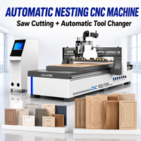 Nouvelle Conception Routeur CNC 3 Axes pour Bois 1325 1530 2030 Machine à Table Sous Vide pour Gravure et Découpe du Bois et du Contreplaqué Contrôle DSP