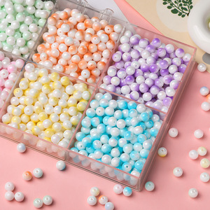 Perles en céramique rondes de 8 mm pour la fabrication de bracelets, perles en vrac, fournitures d'artisanat, été 2025, origine Yiwu AC4521 - Product Image 4