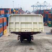 Semi-remorque plateau Dingtu économique, tri-essieux, 12m, en acier, certifiée ISO, capacité de charge supérieure à 30000kg pour le transport de marchandises en vrac en Afrique