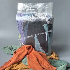 Paños de Limpieza de Felpa de Colores de Alta Resistencia, Paños para Limpiar Sudaderas, Paños de Limpieza 100% Algodón, Corte Industrial en Trozos - Product Image 1