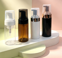Bouteilles à pompe moussantes roses et blanches pour nettoyant visage cosmétique, savon pour cils, mousse 30 50 60 80 100 120 150 180 200 250 300ml