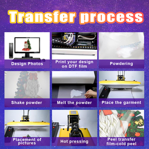 <span class=keywords><strong>Film</strong></span> de Transfert DTF Hongcai à Paillettes Scintillantes en Rouleau, <span class=keywords><strong>Film</strong></span> PET Imprimable DTF pour Transfert Thermique sur T-shirts et Vêtements 30/60CM*100M - Product Image 5