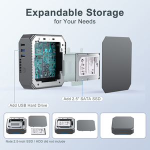 Soyeer Giảm Giá Mới AK2 MINI PC Intel Apollo Lake J3355 OrJ3455 Cho Máy Tính MINI Chơi Game Và Giáo Dục Kỹ Thuật Số - Product Image 3