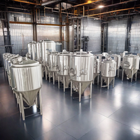 Fermenteur de bière artisanale 1000L avec veste de refroidissement à fossettes