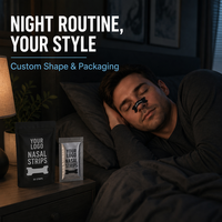 Bandes nasales anti-ronflement personnalisées, respirantes, pour le sport, patch nasal pour soulager la respiration pendant le sommeil, OEM