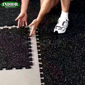 Dalles de Sol en Caoutchouc Emboîtables pour Salle de Sport 1m*1m 8mm, Souples et Colorées, Anti-Bruit, Anti-Vieillissement et Étanche, Excellent <span class=keywords><strong>Prix</strong></span> - Product Image 1