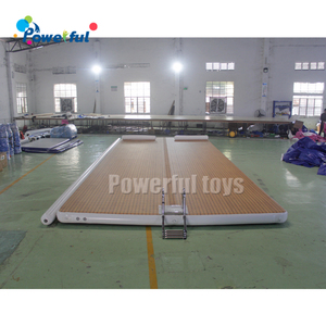 Bìa Gỗ PVC Inflatable nổi phao Dock nền tảng nước cho bơi lội và cắm trại với sup Inflatable Dock - Product Image 3