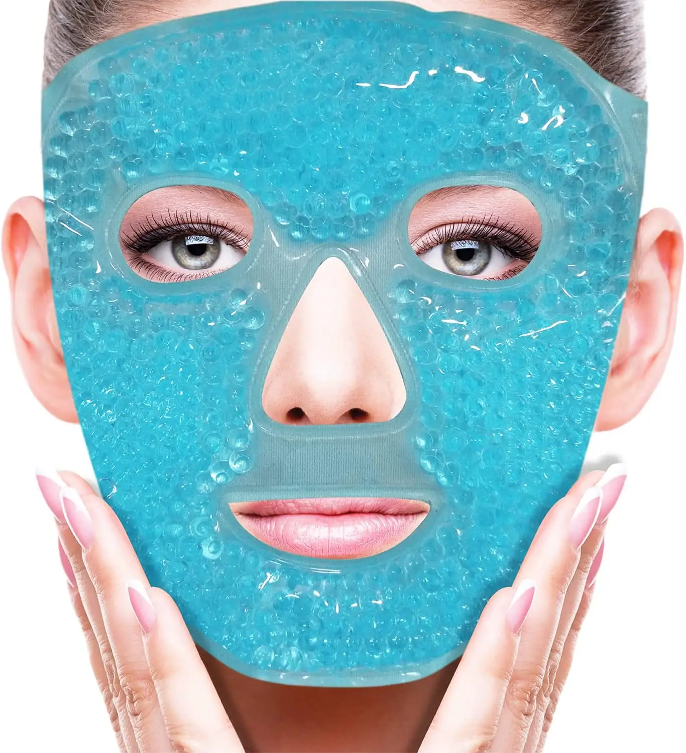 Großhandel Handelsmarke Hot Cold Spa Soft Plüsch Backing Gel Perlen Relax ing Reduce Freezer Tragbare Gel maske Gesicht