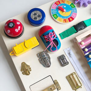 Altri giocattoli per bambini xilofono in legno bordo occupato Montessori per bambini supporti educativi sblocco educativo precoce giocattolo <span class=keywords><strong>baby</strong></span> Montessori - Product Image 5