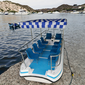 <span class=keywords><strong>Moteur</strong></span> électrique <span class=keywords><strong>bateau</strong></span> bus voiture 10 passagers zoo parc rivière chargement transport navire fibre de verre cabine auvent siège - Product Image 1