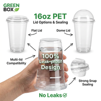 Gobelets en plastique PET personnalisés avec couvercles, vente en gros, emballages jetables pour boissons froides, pour smoothies, jus, bar à boissons