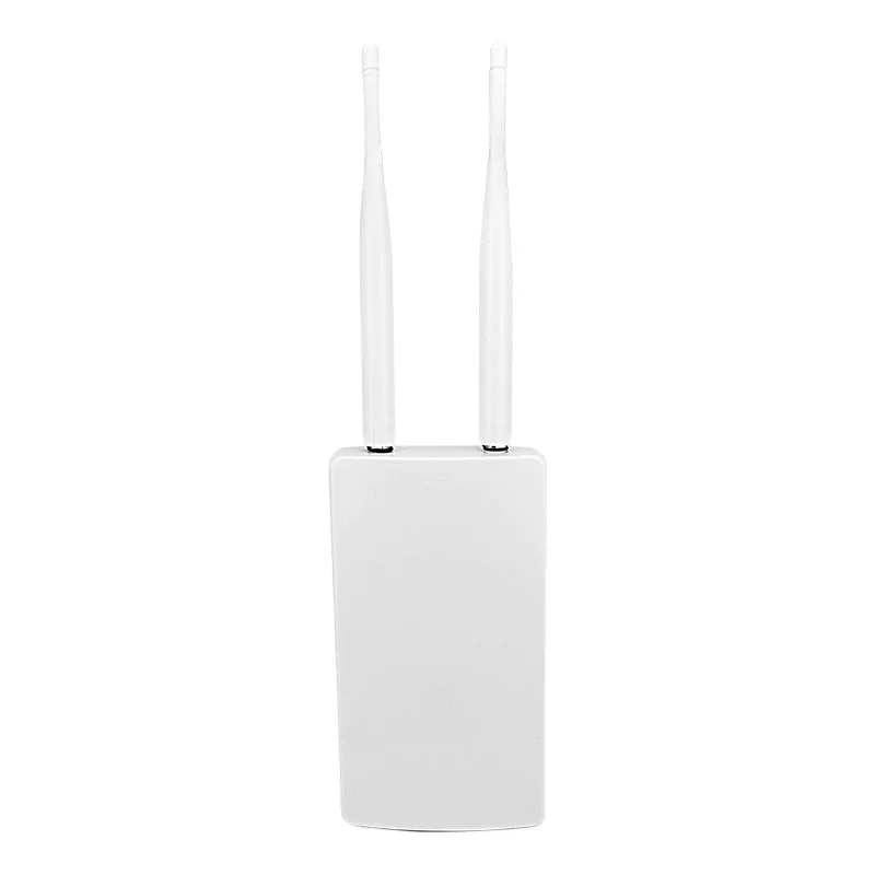 Router WiFi CPE 4G LTE 150Mbps Luar Ruangan Kelas Industri Tahan Air dengan Dua Antena Eksternal