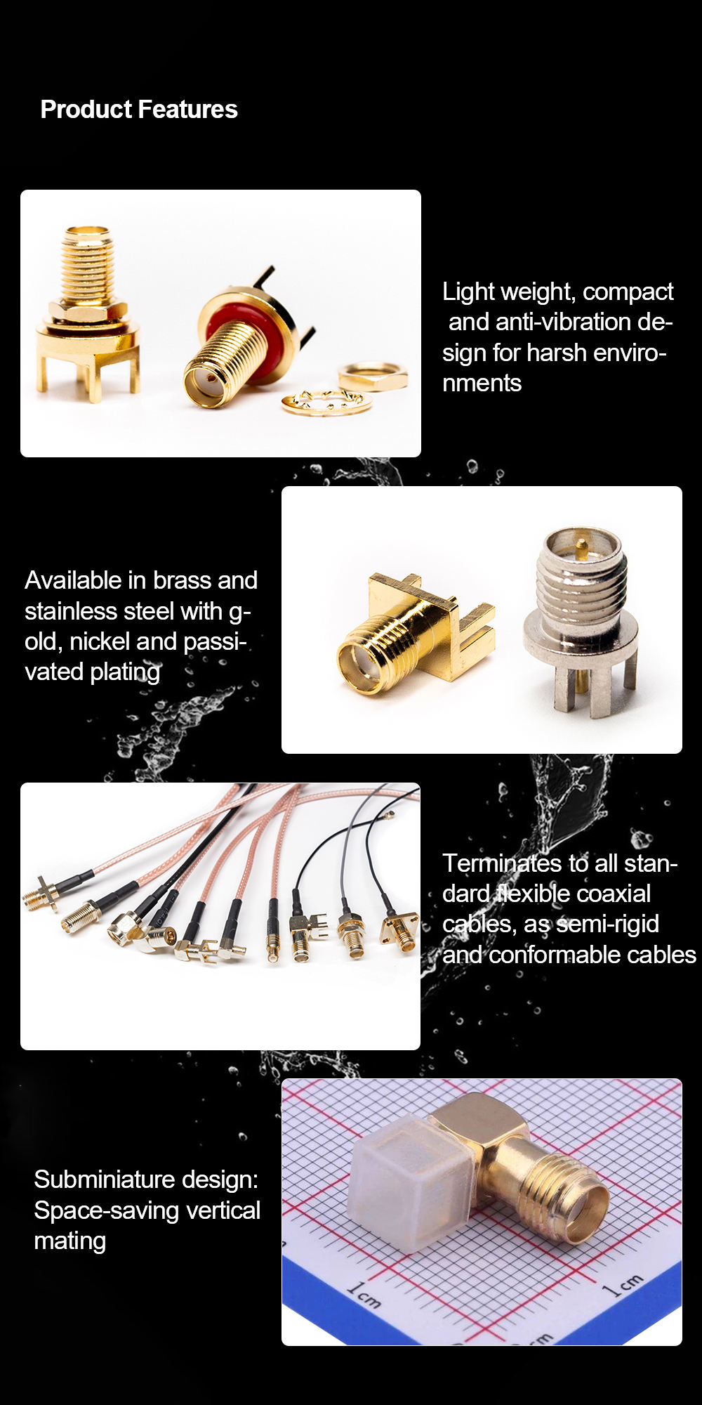 TECHZOCO 10 Connettori Coassiali Tipo F Aschio Per Cavo Antenna TV - Foto 9