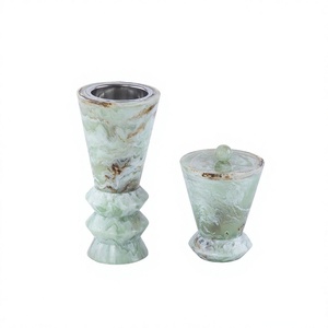 Quemador de Incienso Oasis Glow Eco Resin Mubkhar, Soporte de Incienso de Lujo para Fragancia y Decoración del Hogar - Product Image 1