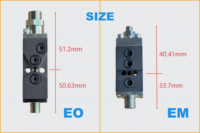 Module applicateur pneumatique industriel à fusion à chaud WELEO EM EO AOAC compatible avec la valve en aluminium Nordsoon 1052927 réglable