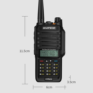 Radio bidirectionnelle FM longue portée UV-9R PLUS 5W UHF/VHF double bande avec IP67, 128 canaux, portée 0-10KM - Product Image 3