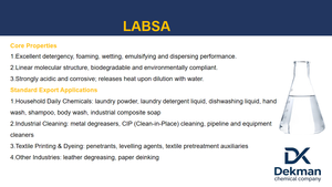 Acide Linéaire Alkylbenzène Sulfonique (LABSA) 96% en Stock d'Usine, CAS 27176-87-0 - Product Image 2