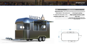 Street Food Kitchen Trailer, Mobile Donut Food Truck - Product Image 2
