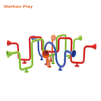Xylophone et microphone d'extérieur pour enfants, design personnalisé, en tube d'acier galvanisé, instrument de musique pour parcs, marque Wathen, garantie 1 an