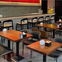 Table basse et ensemble de chaises chaise de loisirs Bar Restaurant meubles Restaurant sièges café Table à manger ensemble de chaises pour centre commercial