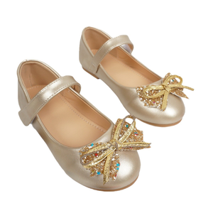 Nouvelles chaussures de princesse à paillettes pour filles, chaussures en cuir PU pour bébé fille, chaussures de mode pour enfants - Product Image 5