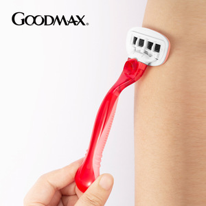 Rasoir manuel Goodmax pour femme à cinq lames, outil d'épilation pour les aisselles et le corps entier, lavable à l'eau - Product Image 3