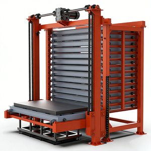 מדפי אחסון אנכיים למתכת כבדה עם בקרת PLC חכמה - Product Image 1