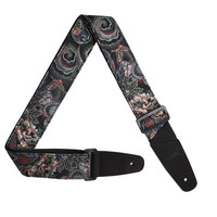 Melede Vintage Classic Fabric Acoustic Guitar Strap High Quality Fashion Pick Electric Guitars Bass Custom Logo Black 2x52