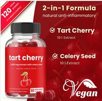 2025 Supplet de nettoyage à l'acide urique chaud Acai Berry Powder Tart Cerises Cherry 60 Gummies pour la circulation articulaire