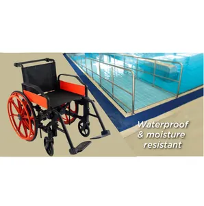 Water wheelchair for pool access and hydrotherapy