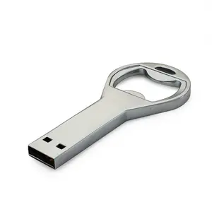 Hot selling Genuine Beer Bottle Opener Usb Flash Drive 8GB 16GB 32GB 64GB Memory Stick Mini Usb Key Pen Drive