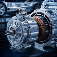 Pièces OEM CNC pour véhicules électriques : Couvercle arrière du moteur, Boîtier de roulement du moteur, Arbre du rotor du moteur, Chemise de refroidissement du stator, Boîtier du capteur de résolution