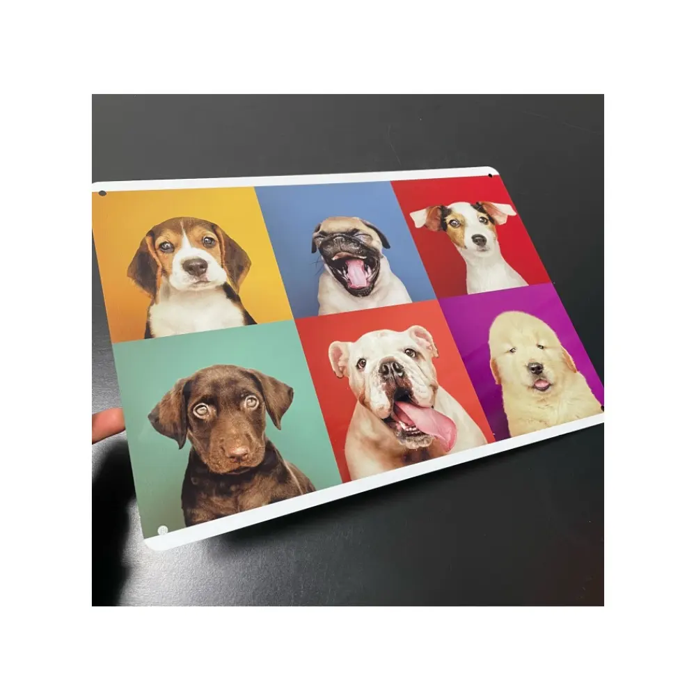 Sublimation Aluminum Blanks Metal Signs Pearled White 8X12X0.018 inch for Heat Transfer Printing DIY Photo Crafts