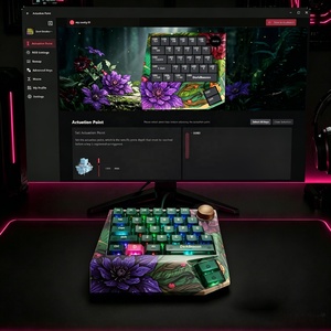 Teclado para Juegos Devil Breaker Wild Lotus II Verde AI Mecánico <span class=keywords><strong>de</strong></span> Una Mano con Teclas PBT <span class=keywords><strong>de</strong></span> 31 Teclas, TMR Magnético, Retroiluminación RGB, USB-C - Product Image 1