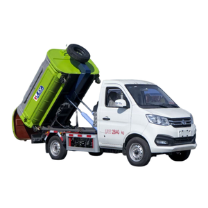 משאית הידראולית קטנה 3CBM 5CBM עם וו הרמה, משאית להובלת פסולת עם מיכל נתיק, ישירות מהמפעל - Product Image 1