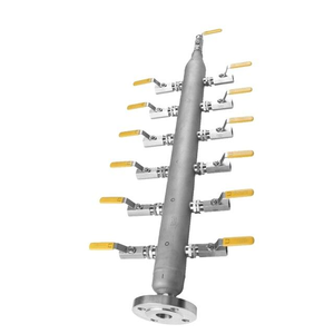 Collettori di Distribuzione <span class=keywords><strong>Gas</strong></span> in Acciaio Inox 3/4'' 1'' con Flangia NPT BSP RF e 4/6/8/10 Porte di Uscita per Uso Commerciale - Product Image 1
