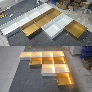 Personnalisation bricolage avec lampe moderne Sus inserts en acier inoxydable or design suspendu salle de bain organisateur <span class=keywords><strong>douche</strong></span> mur <span class=keywords><strong>niche</strong></span> étagères - Product Image 3