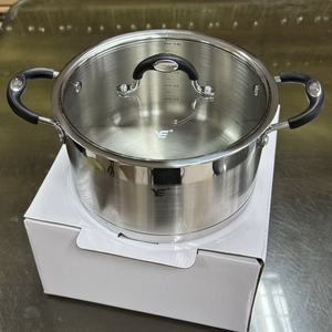 Casserole en acier inoxydable 18/10 de 26x15cm, 7,9 litres, pour soupes et bouillons, compatible induction, fond en cuivre, qualité alimentaire - Product Image 4