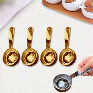 Premium Quality Baking 20ml 30ml 18/8 Stainless Steel Sugar Flour Protein Powder <b>Liquids</b> Measuring Spoons Set Fit Seasoning Jars - Product Image 1