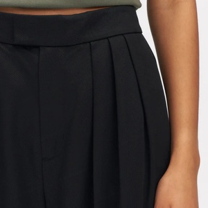 กางเกงพลีทขาบานเอวสูงสไตล์ลำลองสำหรับผู้หญิง รับผลิตตามสั่งขายส่ง - Product Image 5